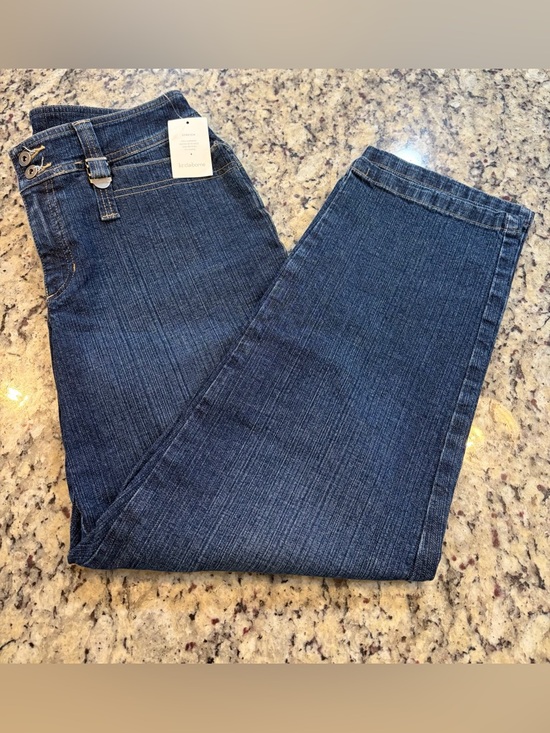 Liz Claiborne Denim - Liz Claiborne Dark Blue Cropped Jeans